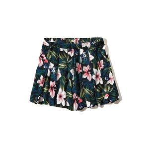 Hollister Tropical Floral Culotte Shorts